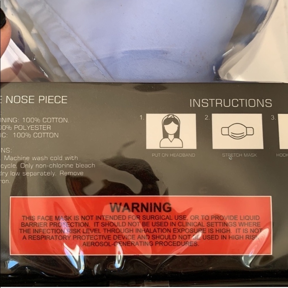 French Connection Face Mask Set - Picture 9 of 9